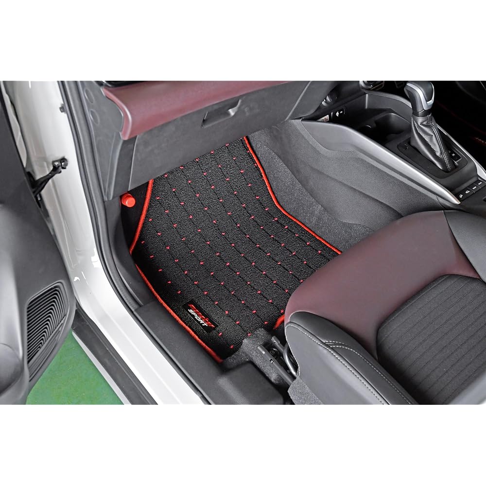 Monster Sport Floor Mats Red Front for Suzuki Vehicles WDB3S WEB3S 894550-7900M