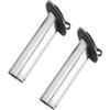 2Pcs 30 Degrees  Stainless Steel Fishing Rod Holder Flush Mount with Black PVC Cap and Liner Boat Rod Holder