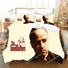 3D Print Godfather Bedding Set Single Twin Full Queen King Size Gangster Boss Aldult Kid Bedroom Polyester Duvetcover Sets
