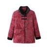 Plus Size Velvet Cotton Jacket for Women - Loose, Padded Winter Outerwear for Middle-Aged & Elderly