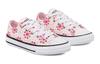 Converse Chuck Taylor All Star Low top Kids Canvas Shoes Embroidery Pink White 671287C