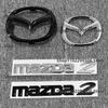 105mm 115mm 125mm 145mm ABS Car Front Grille Eemblem Rear Trunk Badge Sticker For MAZDA 2 Logo Accessorie