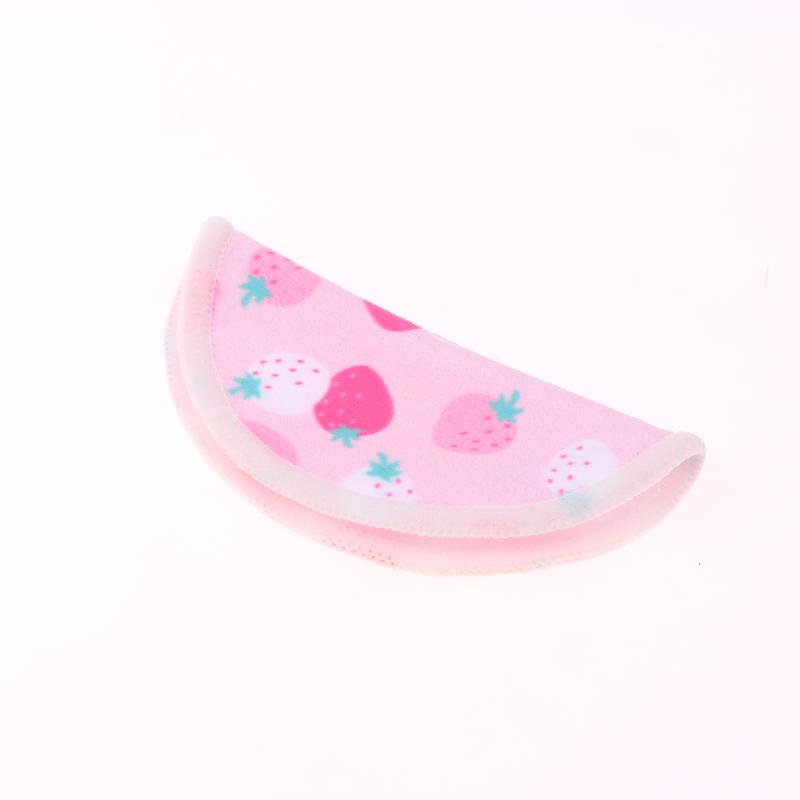 10 Pcs Makeup Remover Pads Washable Double-Layer Strawberry Print Cleaning Cotton Reusable Facial Make Up Removal Pads Tool