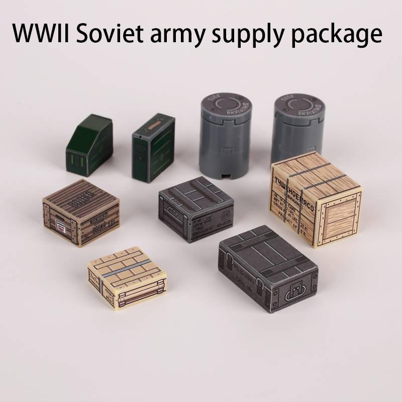 Military Soldier Building Block Figure British US Snow Camouflage Troop MP40 M1A1 Motorcycle Accessories Toys Gift Brick Z02