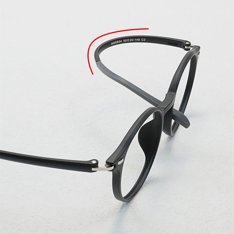 TR90 Oval Frame Glasses Lightweight Anti Blue Light Protection Unisex Classic Retro Spectacles for Men Women