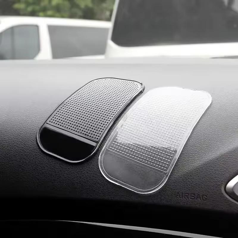 2PCS Car Dashboard Anti-slip Mat Cell Phone Anti-slip Silicone Mat Universal Car Sticky Pad Car Gadgets Interior Accessories