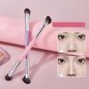 Double Headed Eyeshadow Brush For Powder Eyeshadow & Eye Liner Makeup Travel Friendly Cosmetic Tool