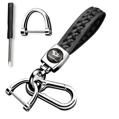 [InnoWave] Keychain, Compatible DAIHATSU Daihatsu Genuine Leather Car Key Chain, Car Logo Keychain, Keyring,