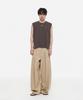 DNSR Summer Multi-Pleated Wide Slacks Beige