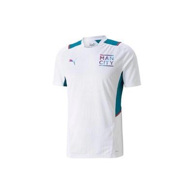 Manchester City Training Slim Fit Round Neck Letter Print Training Football Shirt Men Tops White 764459-02
