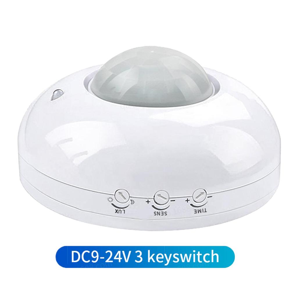 Ceiling Mount PIR Motion Sensor Switch with High Sensitivity Detection Energy saving Design and Wide Voltage Range
