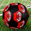 Pallone da Calcio AC Milan Taglia 5 Colorato Cucito a Macchina PVC Pronto per la Competizione Resistente Alta Rimbalzabilità
