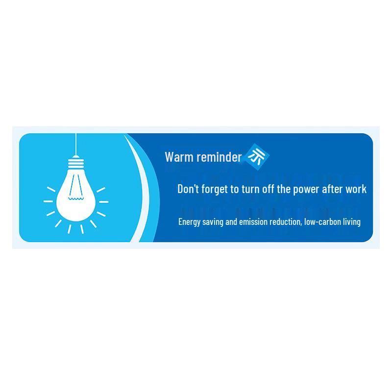 Ancairui Power-Off Reminder Safety Warning Sticker 6x18cm