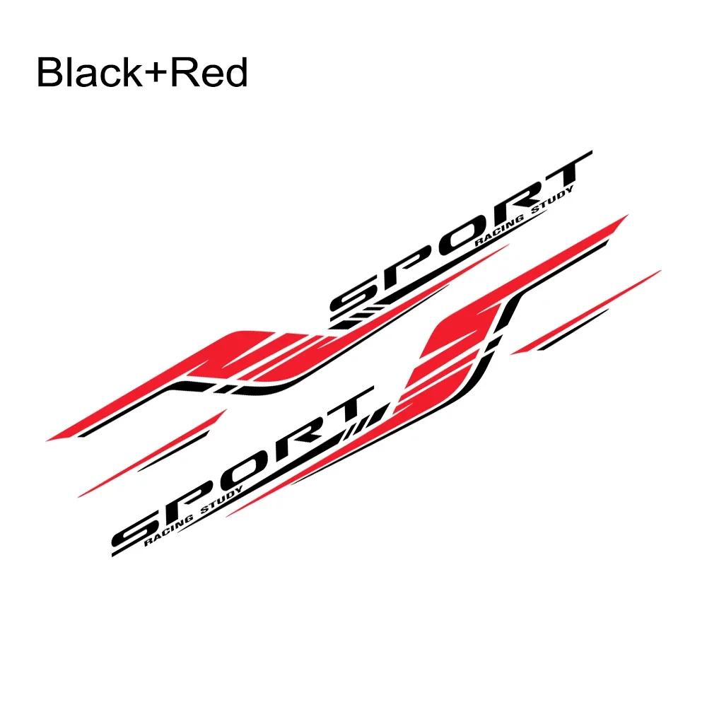 2PCS Long Stripes Car Decal Left and Right Side Personalized Waterproof Vinyl Tuning Stickers For Auto Body Decor Accessories