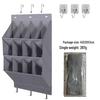 Wall-Mounted Multi-Layer Foldable Shoe and Sundry Storage Bag