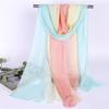Damen Schal aus Seide mit Farbverlauf: Vielseitiger, leichter Schal für den Sommer, Tanz und Körperformung, lang und dünn aus Georgette.