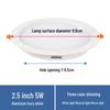 ספוט תקרה שקוע LED 12W תלת-צבעי ניתן לעמעום - סופר בהיר 6 אינץ'