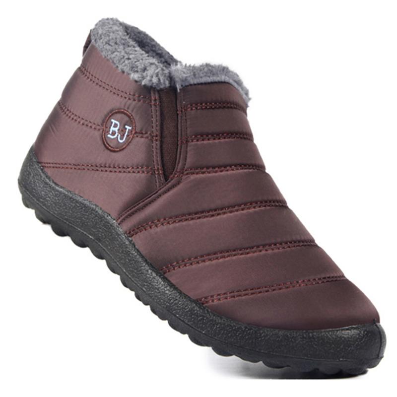 Men's Boots  Winter Shoes For Men Ankle Boots Lightweight Winter Botas Para Hombre Slip On Snow Boots With Fur Casual Shoes