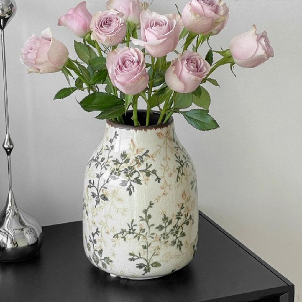 Keramická čínská květinová váza farmářská dekorativní