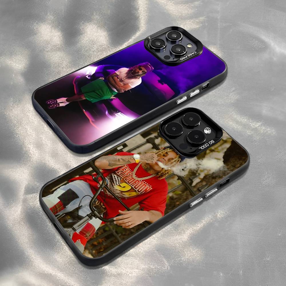 Coque de téléphone Rapper Y-Zola Pour IPhone 16 15 Plus 14 13 12mini 11Pro Max Bonbon Mate Anti-choc Housse Arrière