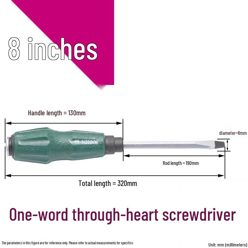 Household Screwdriver Set: 3mm, 4mm, 5mm Flathead & Phillips Tools