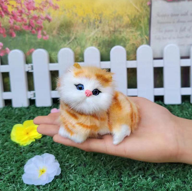 Plüsch Bellende Katze, Hase & Welpen Spielzeug - Pädagogische Tierpuppe für Kinder