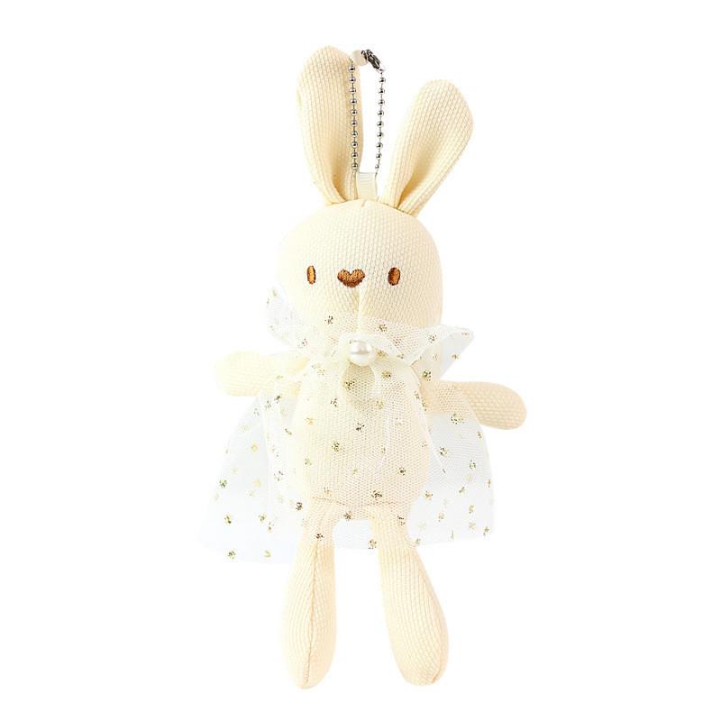 Adorable Plush Rabbit Doll With Soft Corn Yarn Skirt And Fluffy Wool Material
