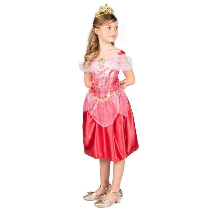 Kostyme Aurora Tornerose Disney - Størrelse 5-6 år - Rosa og gull