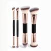 4Pcs Dual Ended Foundation Blush Brush Soft Bristles Professional Cosmetic Loose Powder Concealer Brush Makeup Tools