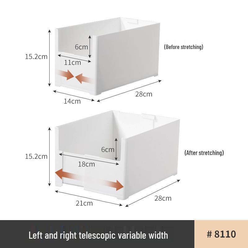 Ausziehbarer Badezimmer-Aufbewahrungsständer für unter das Waschbecken mit mehrstöckigen Regalen und Bohrloser Trennwand