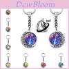 Naruto Keychain Anime Merchandise Double-sided Spinning Metal Key Ring Gift