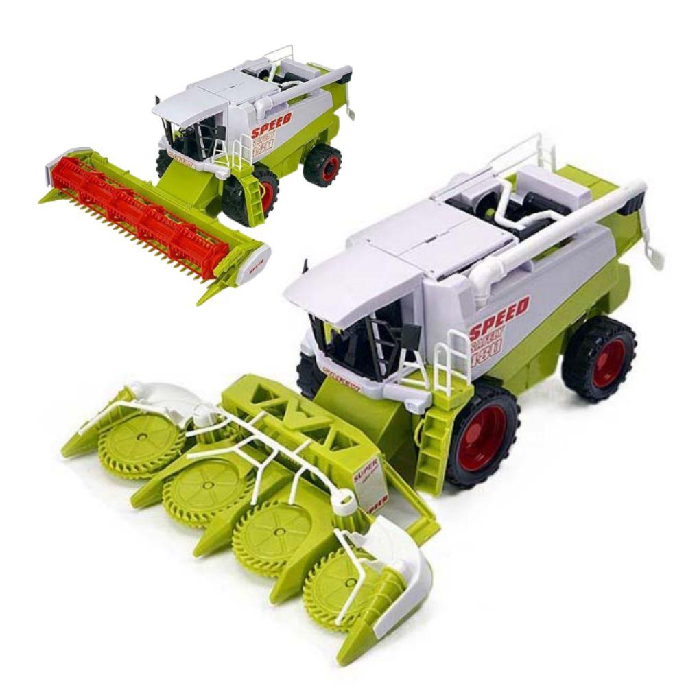 High Simulation Farm Tractor Toy Inertial Driving Farm Truck Toy Harvester Truck Model Kids Toy