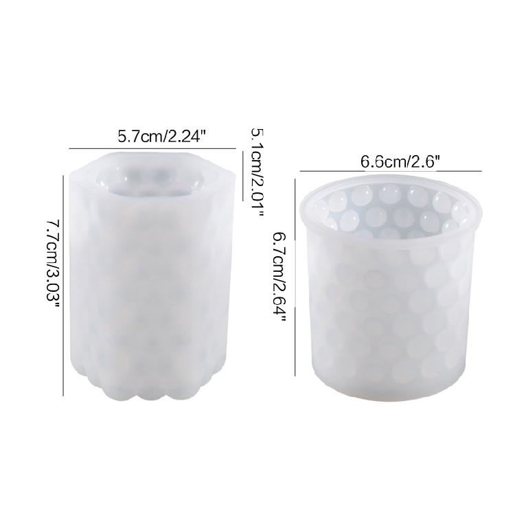 Beads Silicone Mold Gypsum Epoxy Resin Aroma Candle Mould for Home Decoration