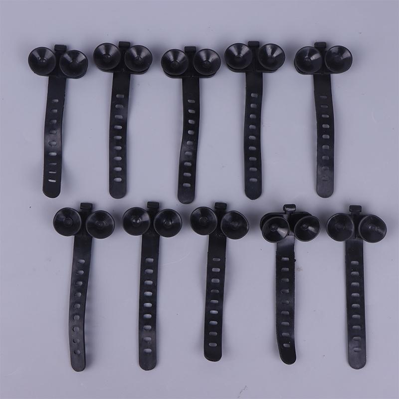 

10 шт. Присоска для аквариума Аксессуары для аквариума Трахея Водопроводная трубка Шланг Финишная отделка Ландшафтный дизайн Фиксированная адсорбционная пряжка Зажим чёрный