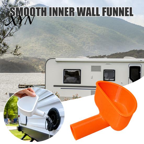 Quick Fill RV Water Funnel Fresh Tank Filling Funnel, 3D Printed Trailer Inlet Nozzle with Wide Mouth, Compatible Standard Port Efficient Tool