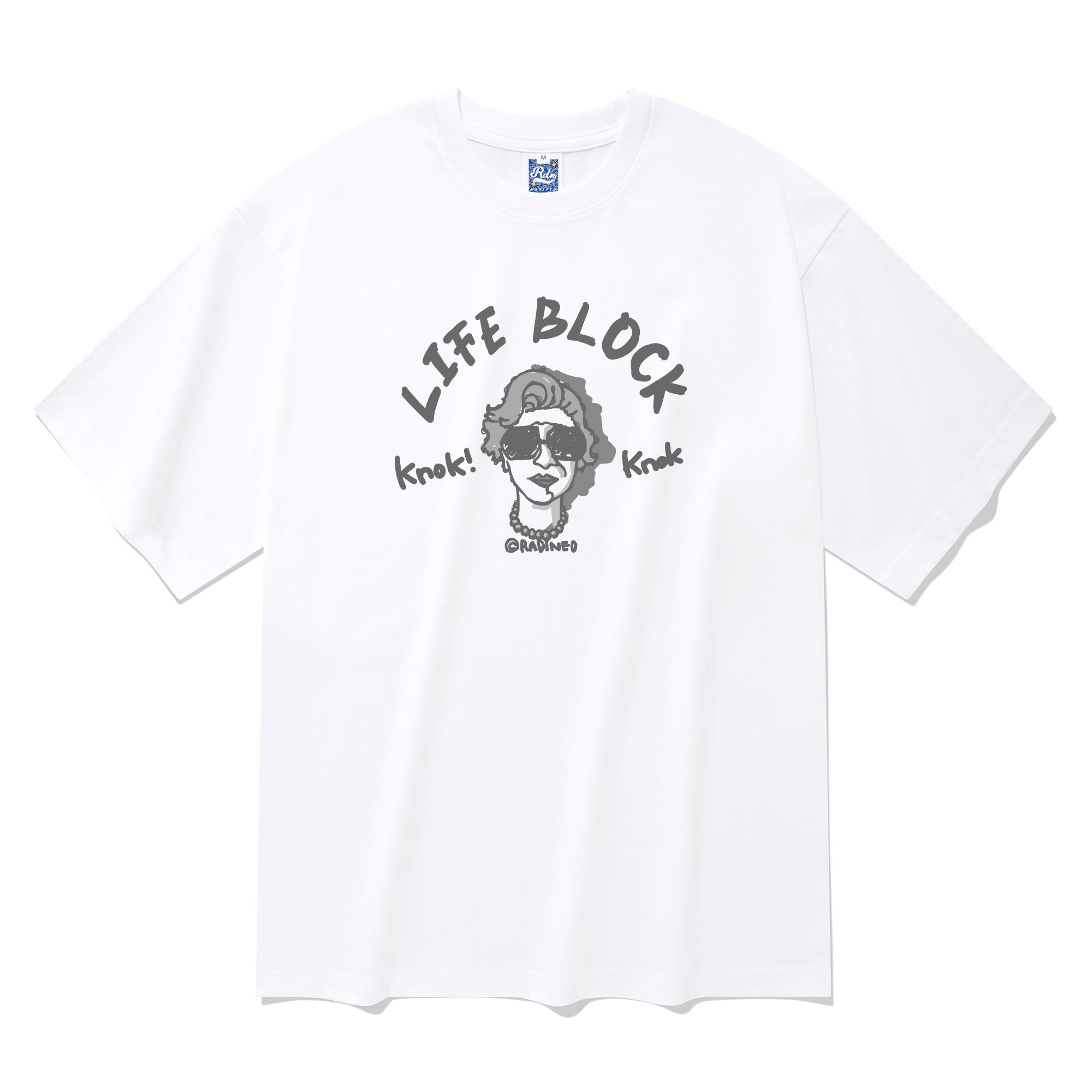 Radineo Life Block Short Sleeve T-Shirt White L