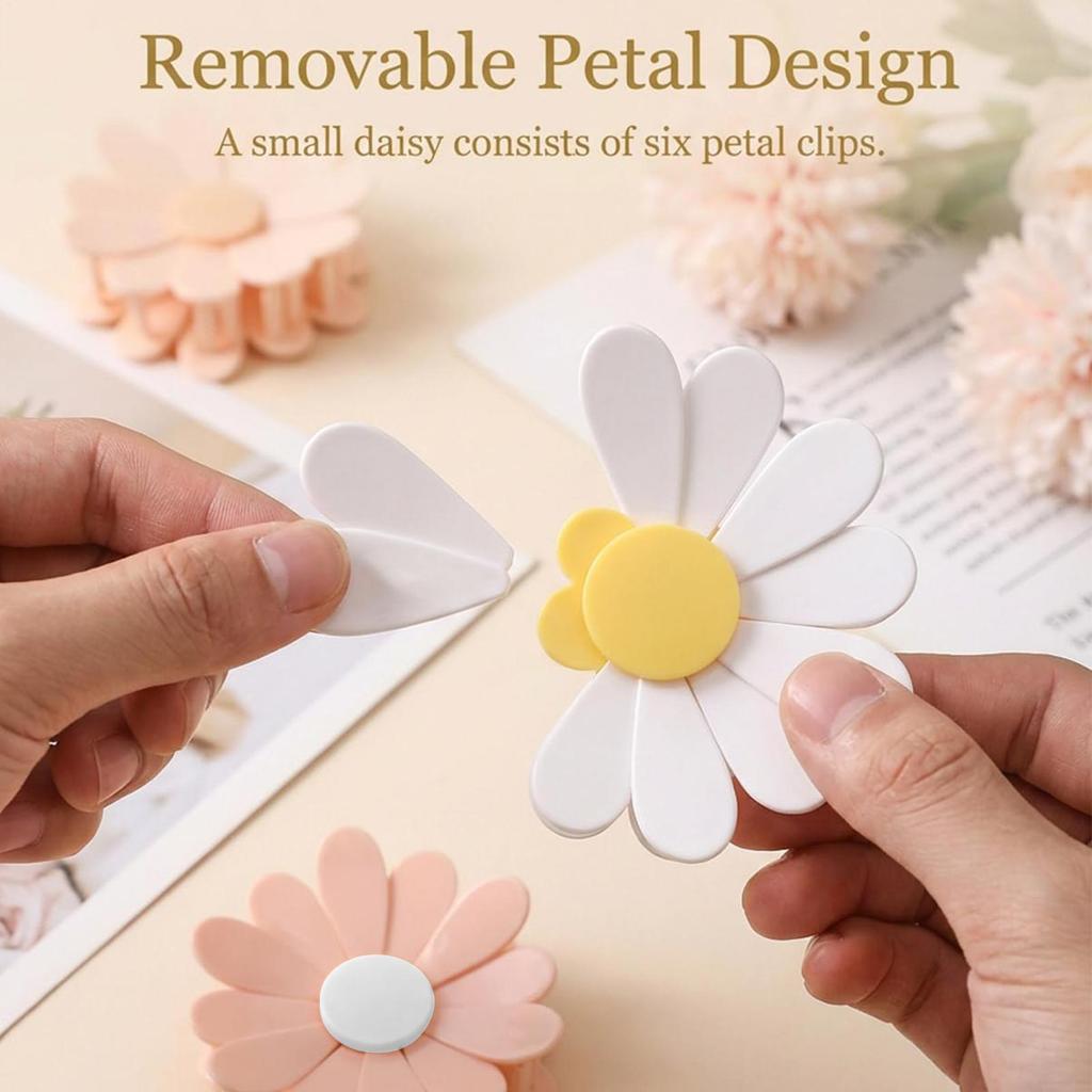 Daisy Magnetic Fridge Magnet Seal Clip Petal Sealing Clip Bag Clip Snack Sealer Multifunctional Kitchen Food Storage