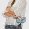 New COACH Tabby Polished Pebbled Leather Shoulder Bag, Crossbody Bag Small Women's Blue 76199-V5EWK