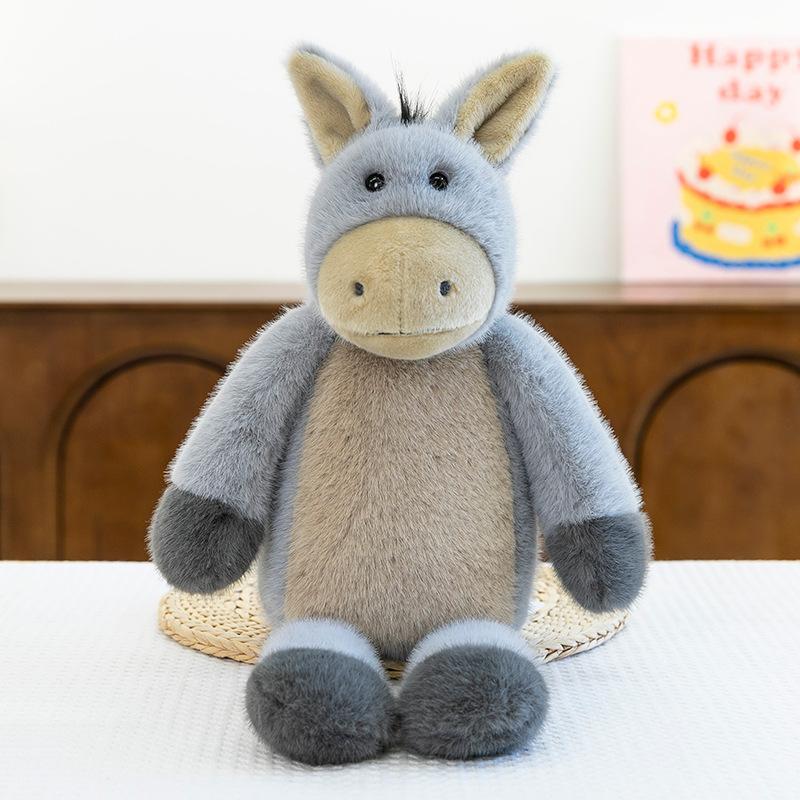New Jungle Animal Long-eared Donkey Platypus Emotional Soothing Plush Toy Doll Children's Doll Birthday Gift