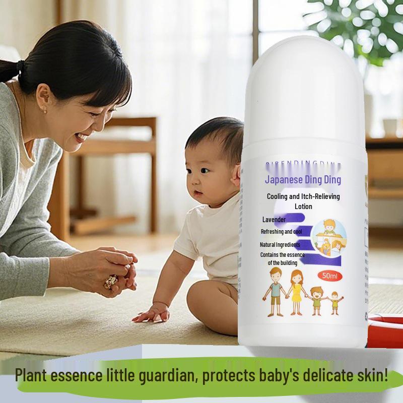 Japan Ding Ding Itch Relief Soothing Roll-On for Adults, Kids & Babies - Mosquito & Insect Bite Relief