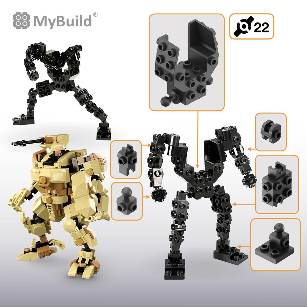 MyBuild 6012 Titan Mecha Frame Robot Building Blocks Set, Sci-Fi Series, Ages 12 and Up