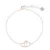 Women's Charm Love Heart Wings Bracelet Cuff Bangle Jewelry