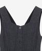 MIND BRIDGE WOMEN [W] Wool Blend Belted H-Line Dress