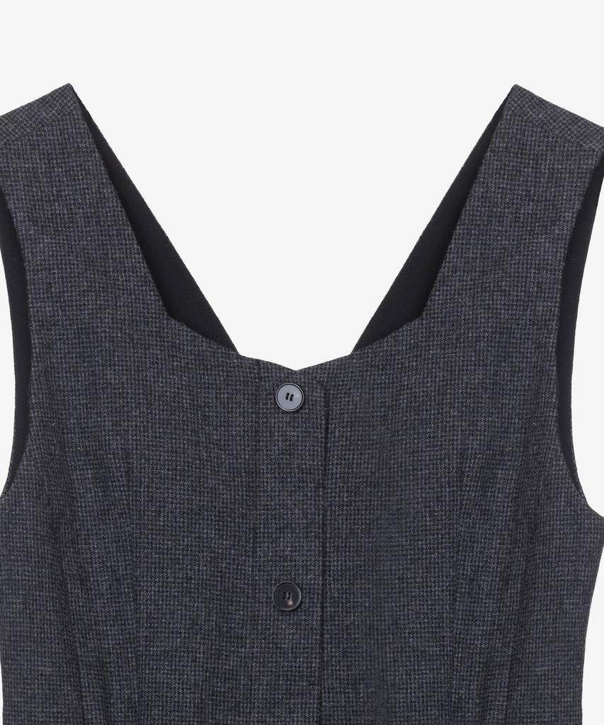 MIND BRIDGE WOMEN [W] Wool Blend Belted H-Line Dress