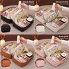Urban Minimalist Makeup Bag With Waterproof Pu Material For Travel And Daily Use