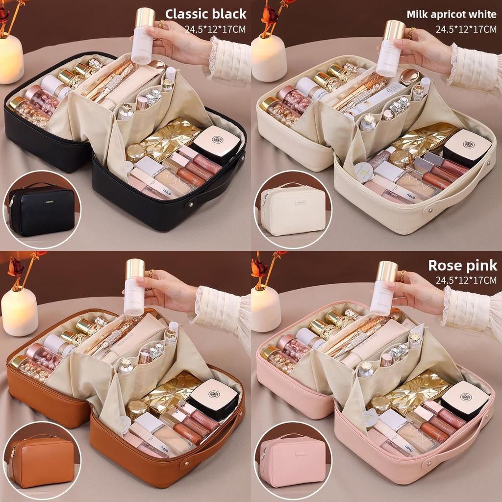 Urban Minimalist Makeup Bag With Waterproof Pu Material For Travel And Daily Use
