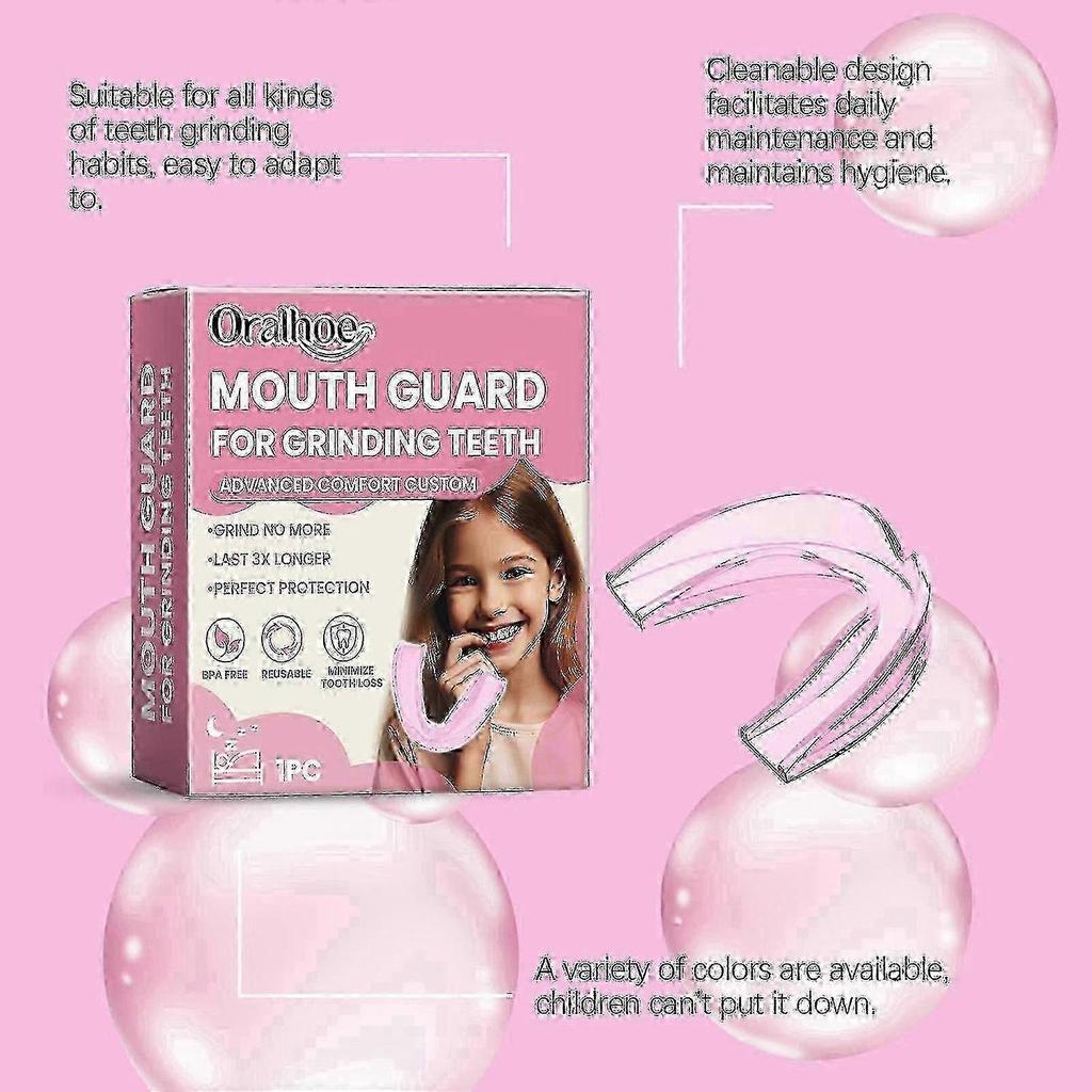 3x Kinder Mundschutz zum Zähneknirschen, Bequemer Kinder Nachtschutz, Bequemer Zahnschutz, Stoppt Bruxismus und CMD