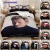Die Legende von Johnny Hallyday Bettwäsche, Bettbezug, Kissenbezug, Heimdekoration, Geburtstagsgeschenk (1 * Bettbezug+2 * Kissenbezug, ohne Füllung)