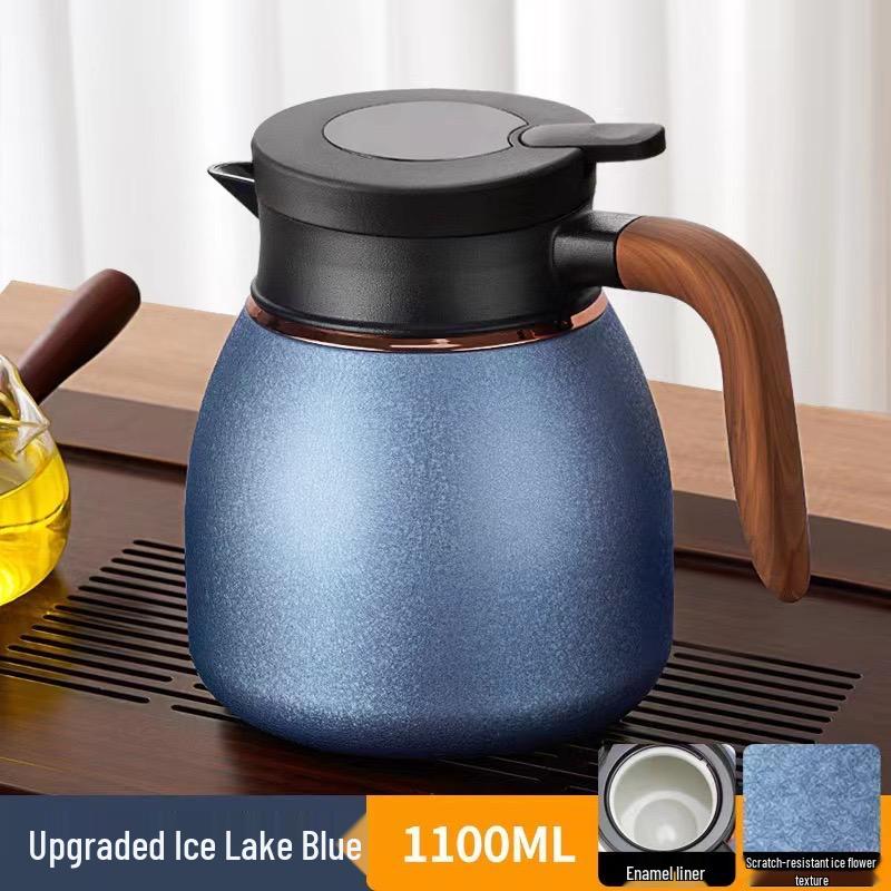 316 Stainless Steel White Teapot Thermos: Durable Tea & Water Separator with Long-lasting Inner Liner