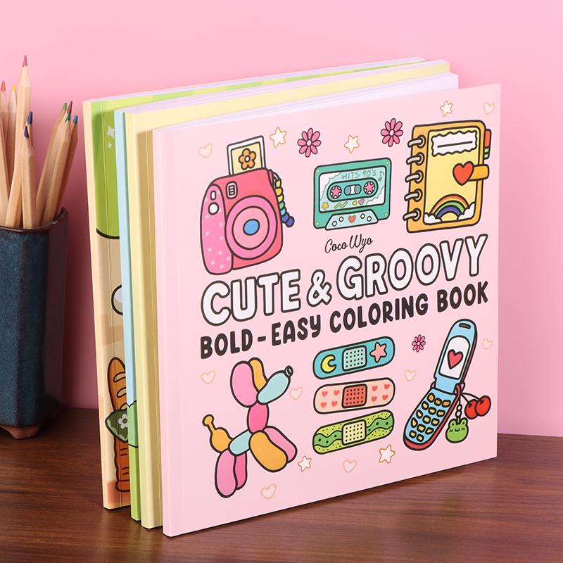 1 Bucată Cadou Relaxare Carte de Colorat Prieteni Cozzy Pentru Adulți Adolescenți Cu Creaturi Adorabile În Momente Cozzy Hygge